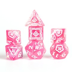 Sirius Dice Dungeons & Dragons Adventure Dice - Wizard: Fuchsia